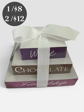 🪅🍷🆕 Lady Jayne, Ltd. “Friendship Tower of Notes”. Three Tier.  NWT.